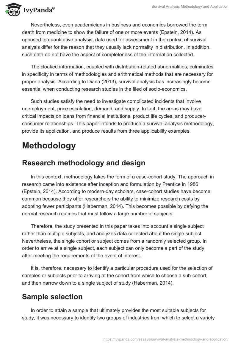 Survival Analysis Methodology and Application. Page 2