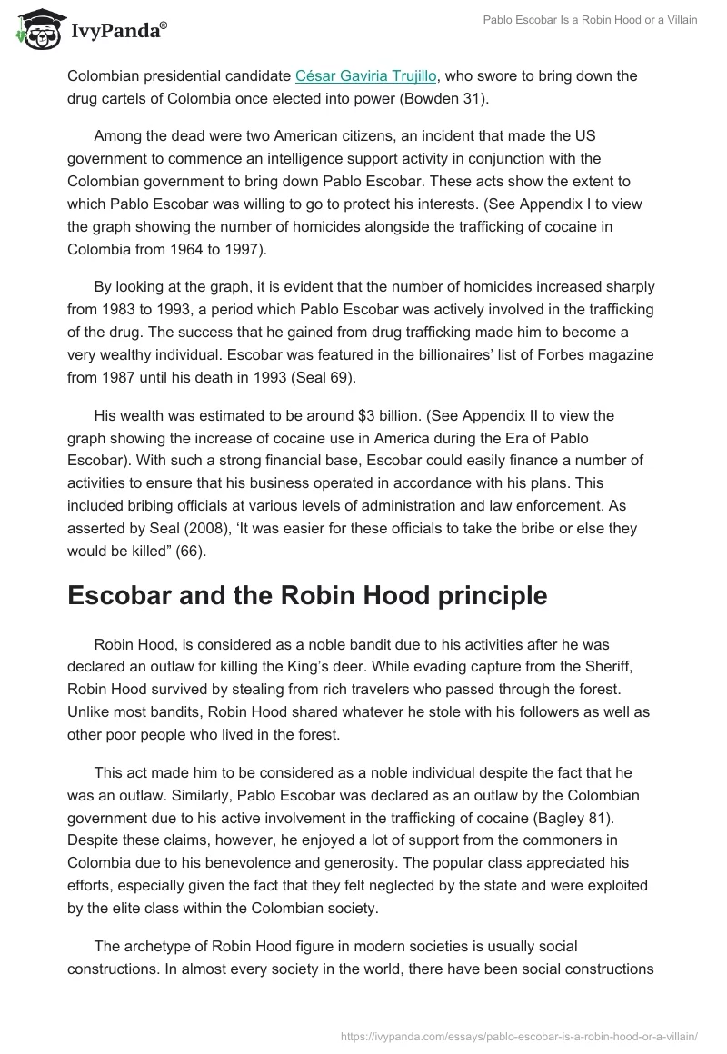 Pablo Escobar Is a Robin Hood or a Villain. Page 5