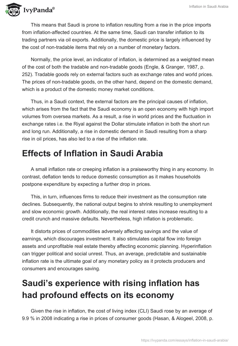 Inflation in Saudi Arabia. Page 5