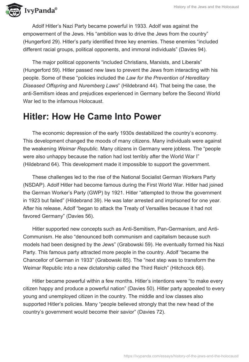 History of the Jews and the Holocaust. Page 2