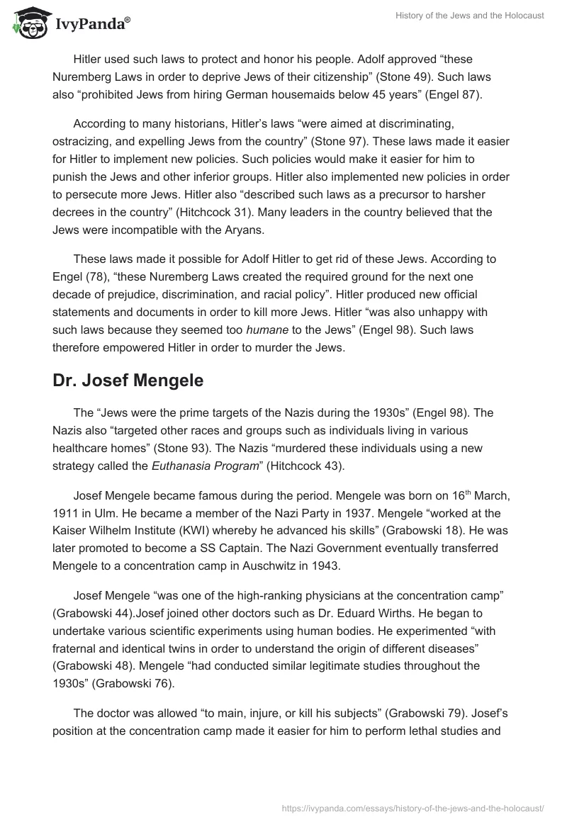 History of the Jews and the Holocaust. Page 4
