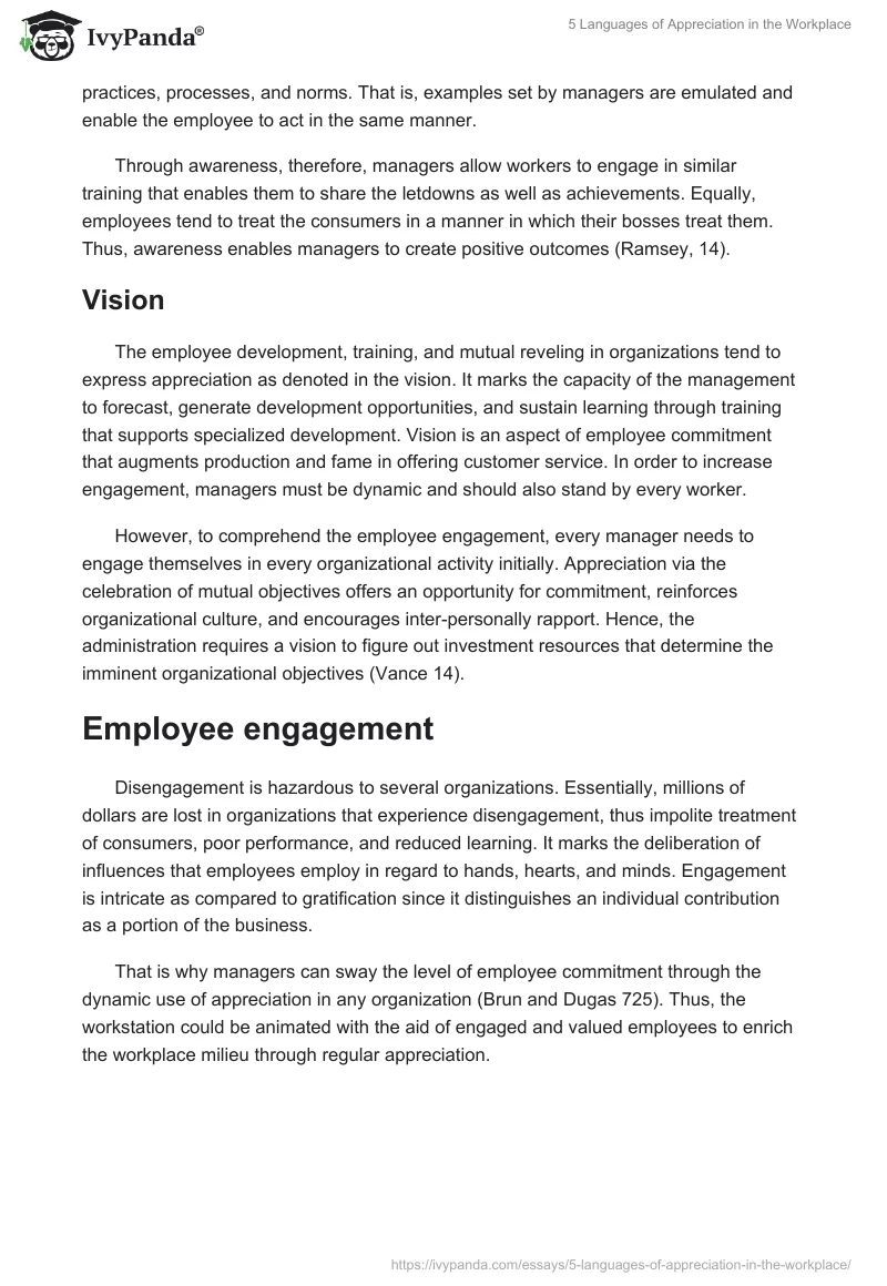 5 Languages of Appreciation in the Workplace. Page 4