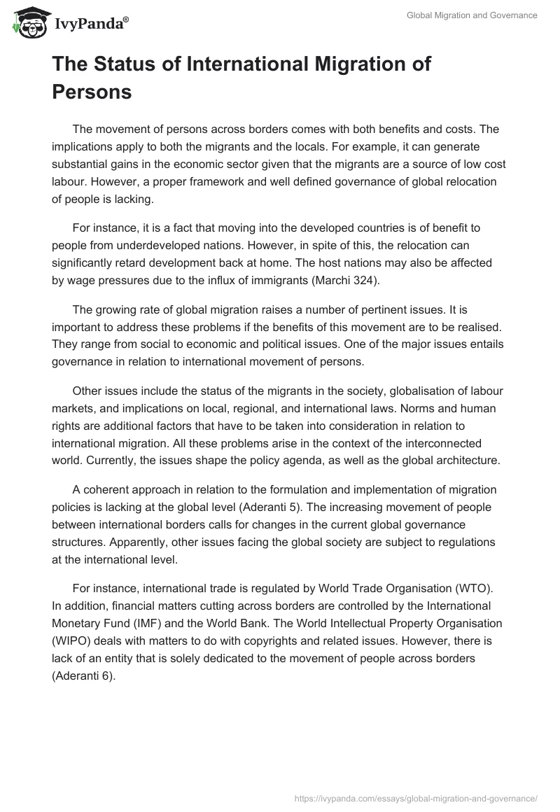 Global Migration and Governance. Page 2