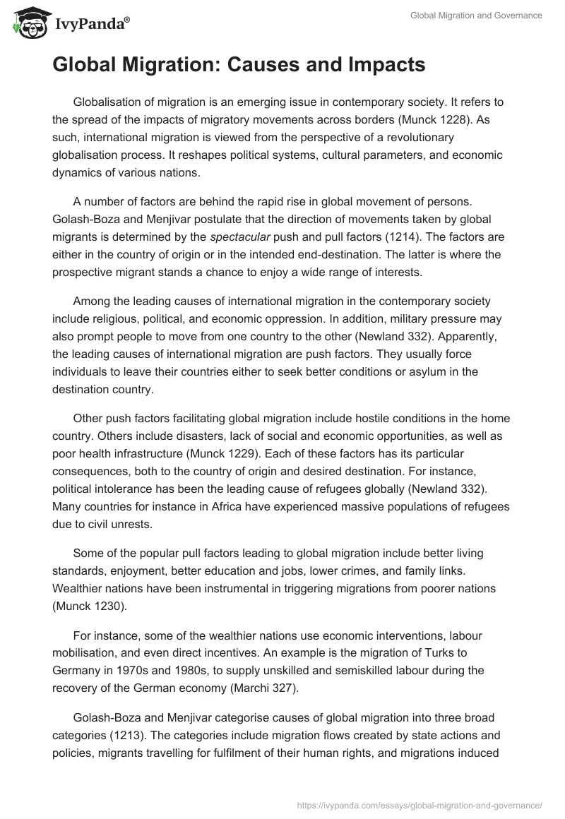 Global Migration and Governance. Page 3