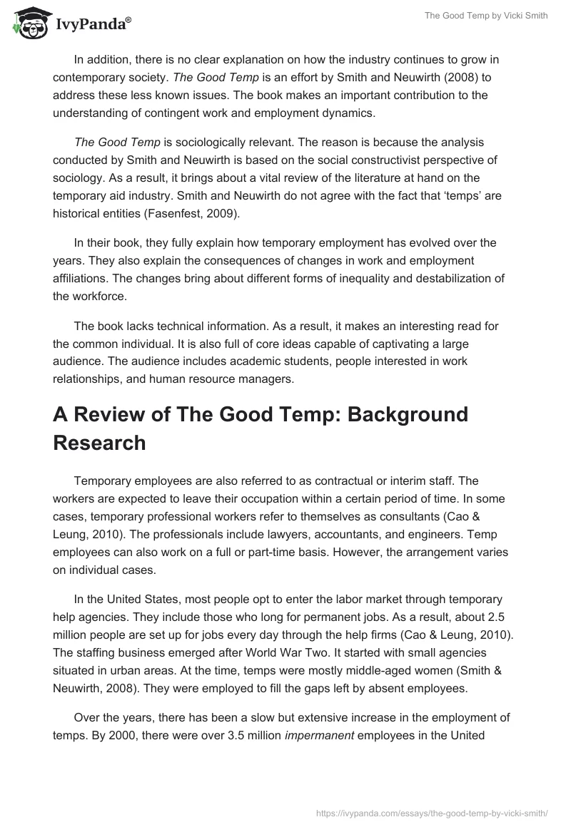 "The Good Temp" by Vicki Smith. Page 2