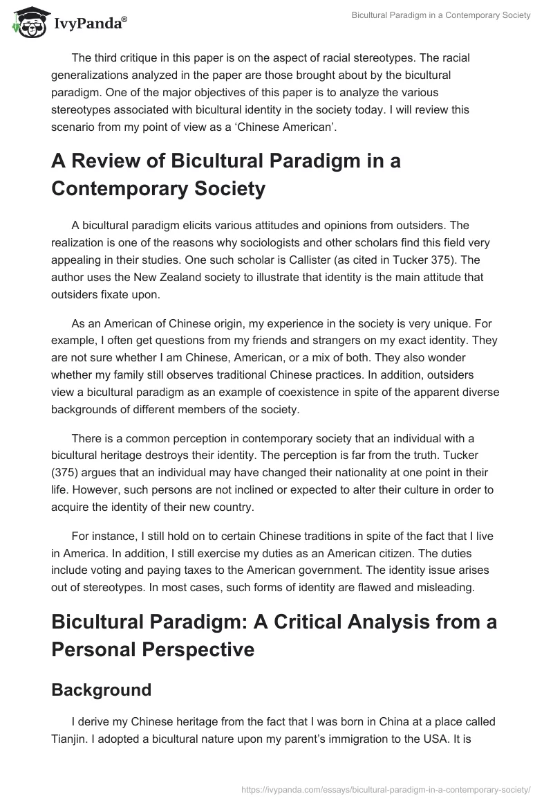 Bicultural Paradigm in a Contemporary Society. Page 2