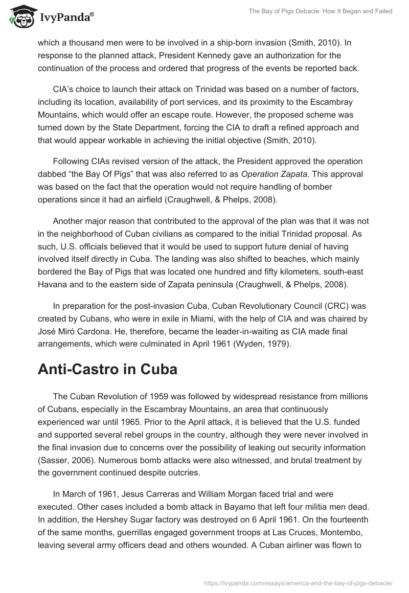 The Bay of Pigs Debacle: How It Began and Failed. Page 3