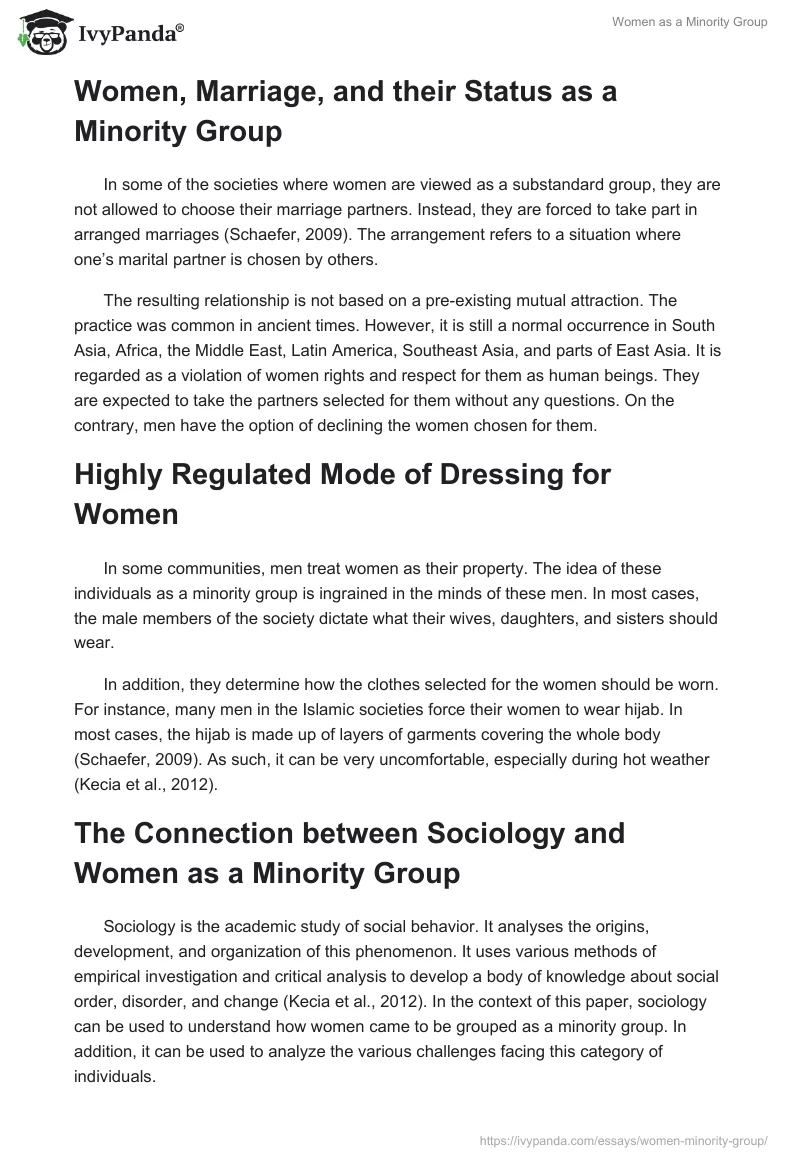 Women as a Minority Group. Page 3