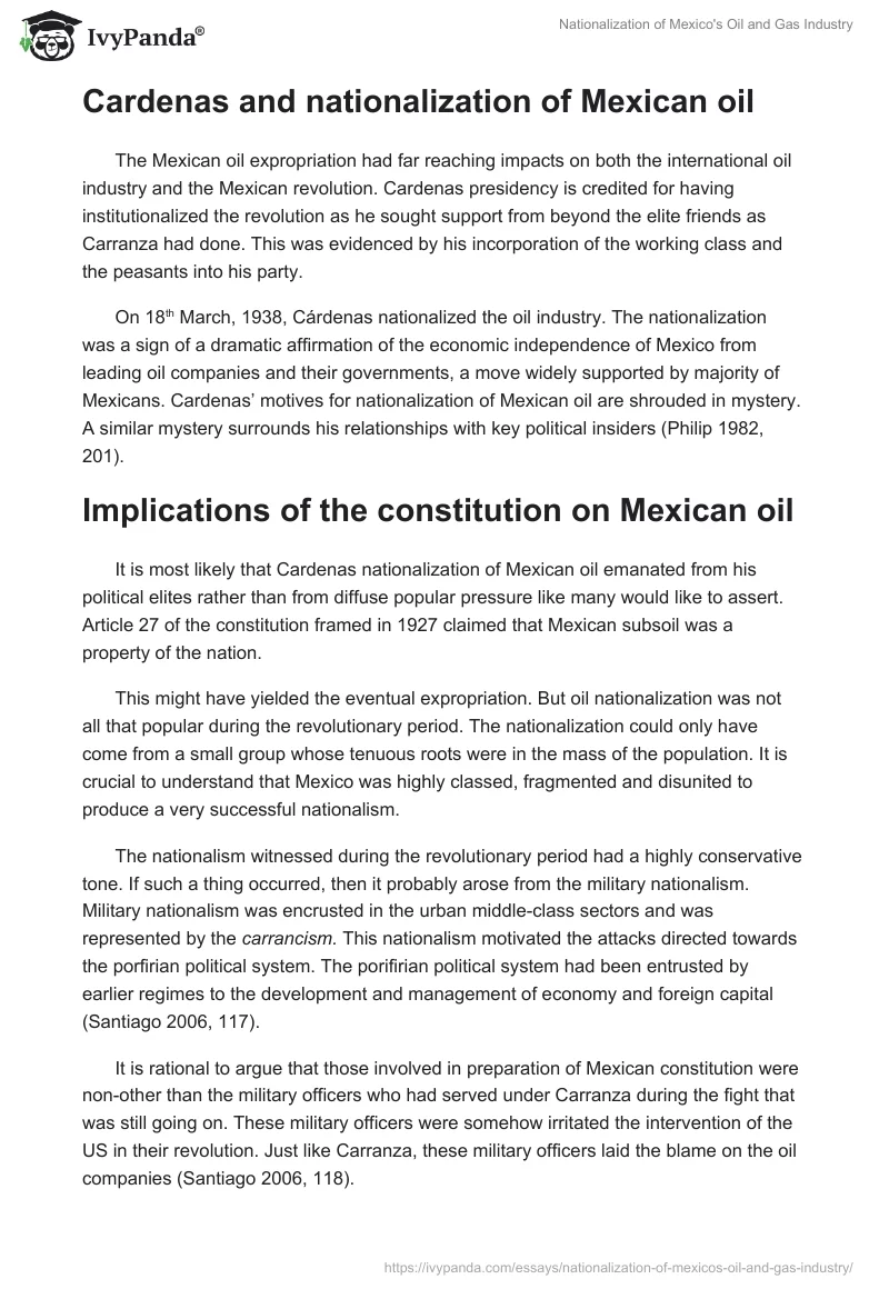 Nationalization of Mexico's Oil and Gas Industry. Page 4