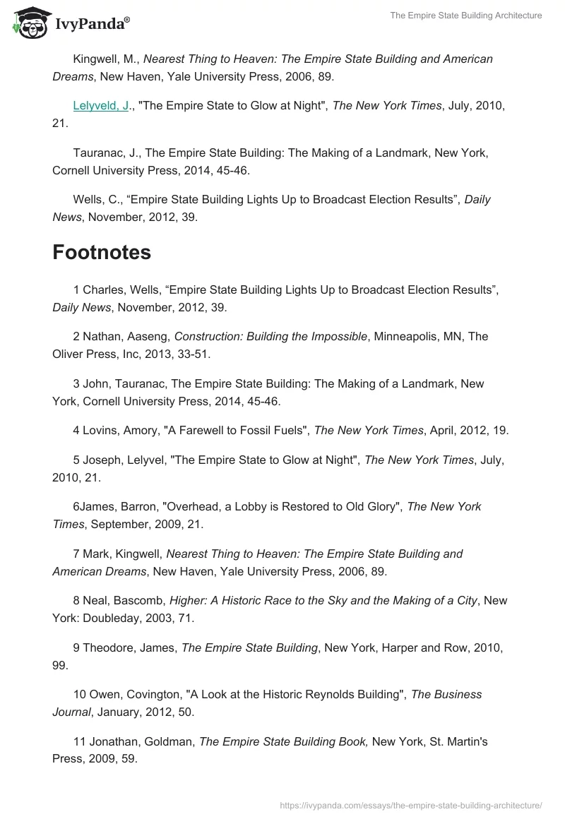 The Empire State Building Architecture. Page 5