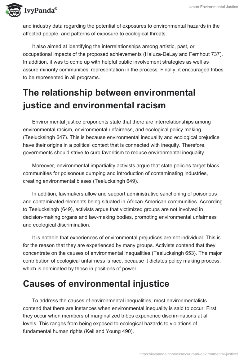 Urban Environmental Justice. Page 3