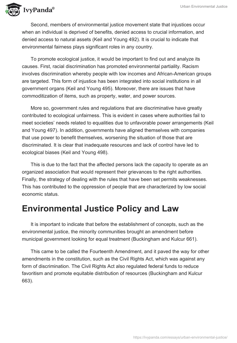 environmental justice essay titles