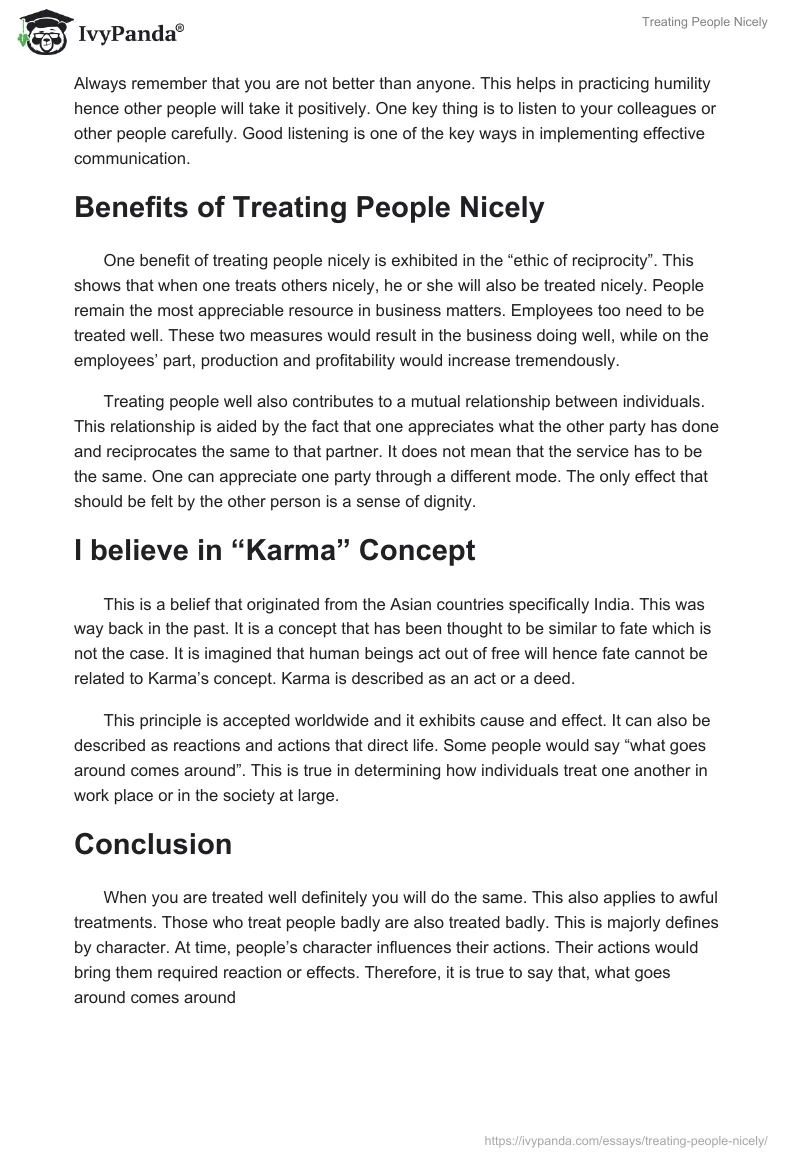 Treating People Nicely. Page 2