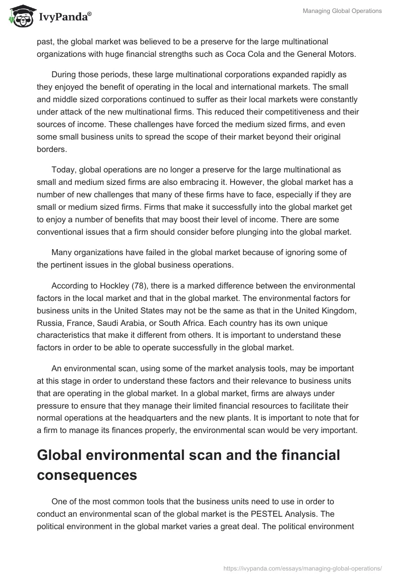 Managing Global Operations. Page 2