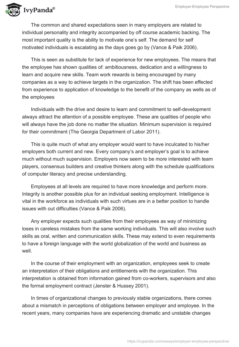 Employer-Employee Perspective. Page 3