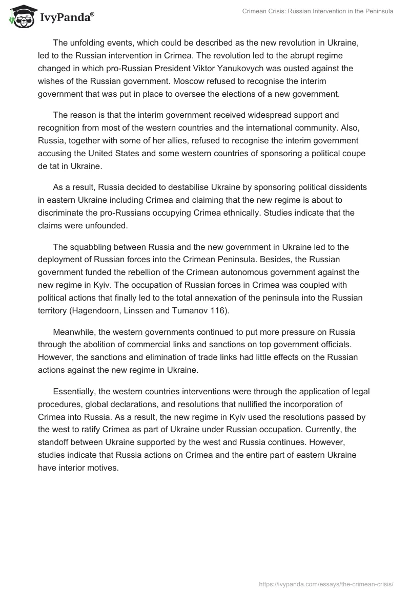Crimean Crisis: Russian Intervention in the Peninsula. Page 3