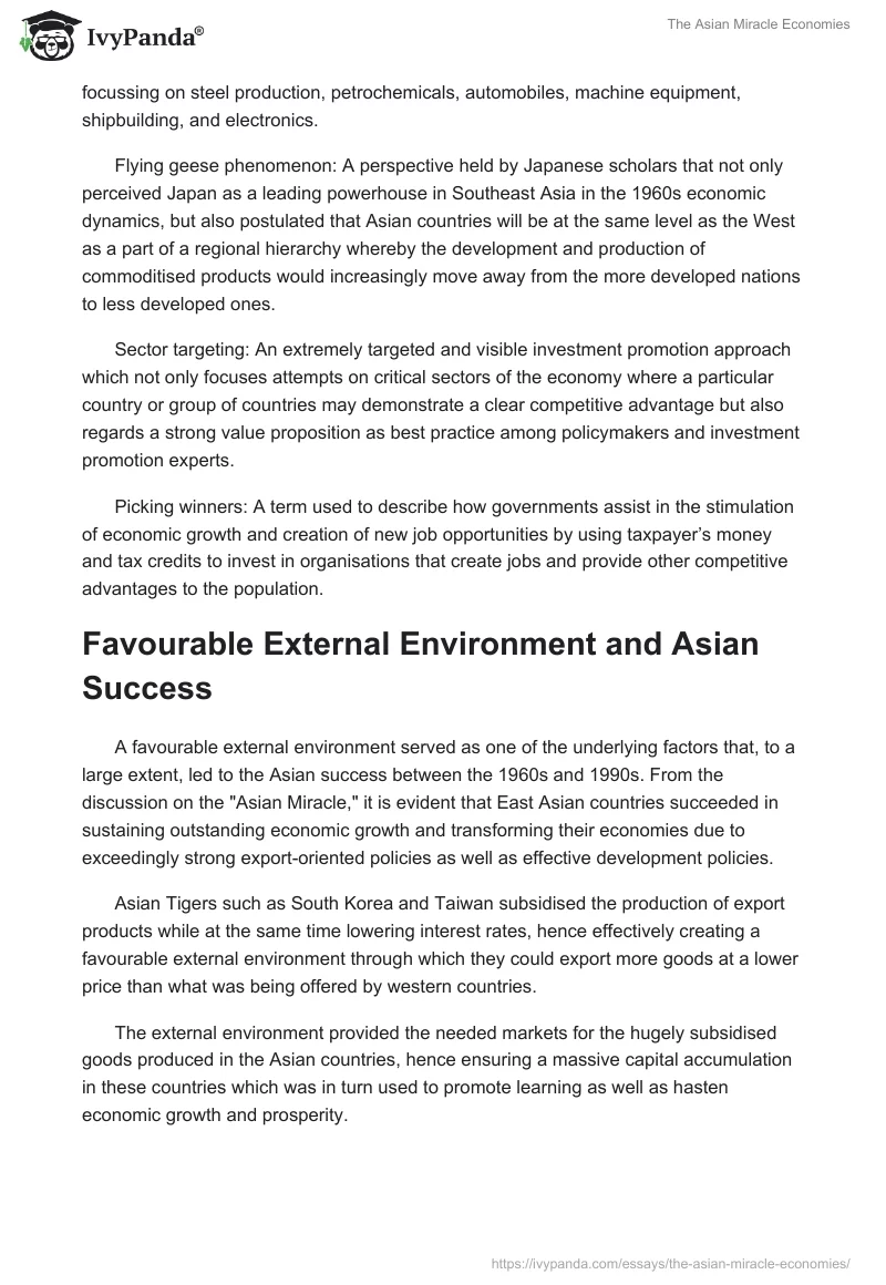 The Asian Miracle Economies. Page 2