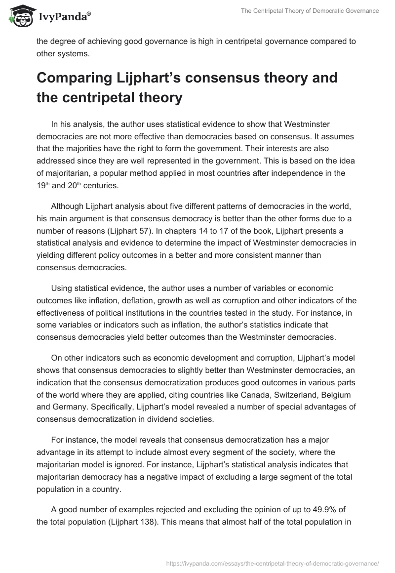 The Centripetal Theory of Democratic Governance. Page 3