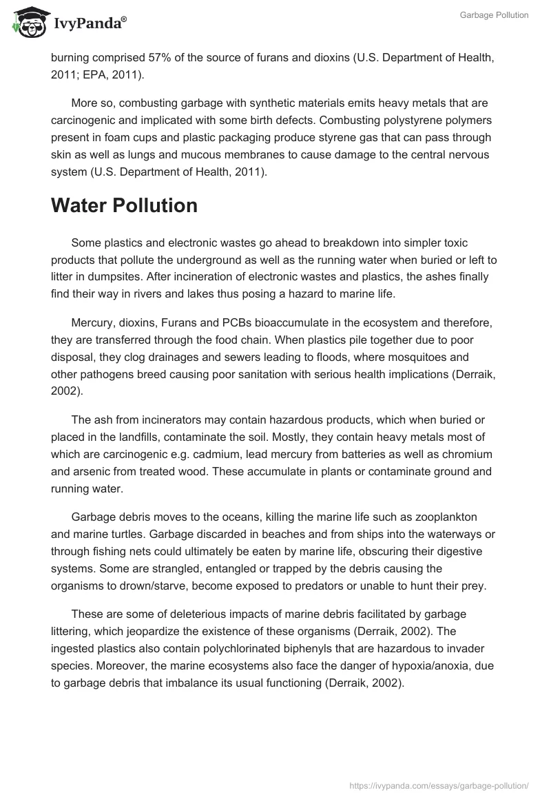 Garbage Pollution. Page 3