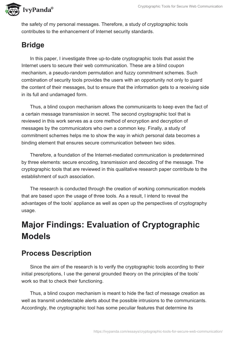 Cryptographic Tools for Secure Web Communication. Page 2