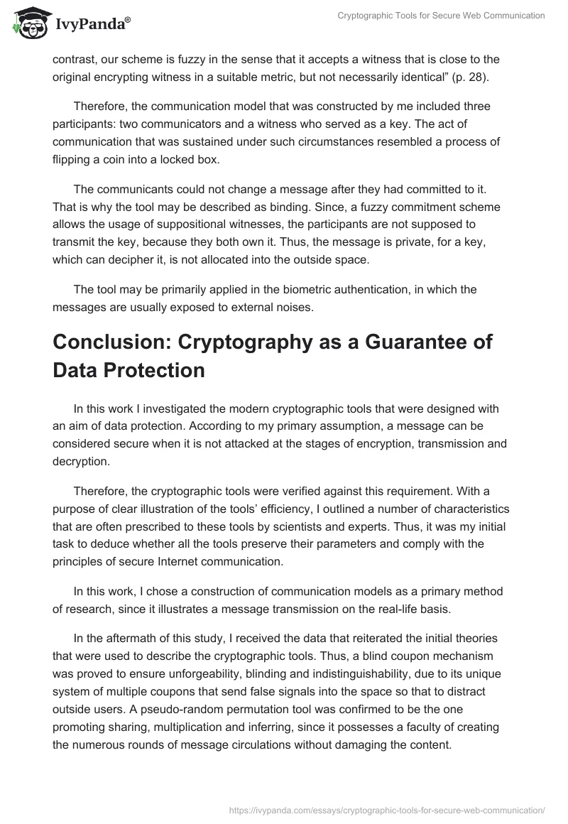 Cryptographic Tools for Secure Web Communication. Page 5