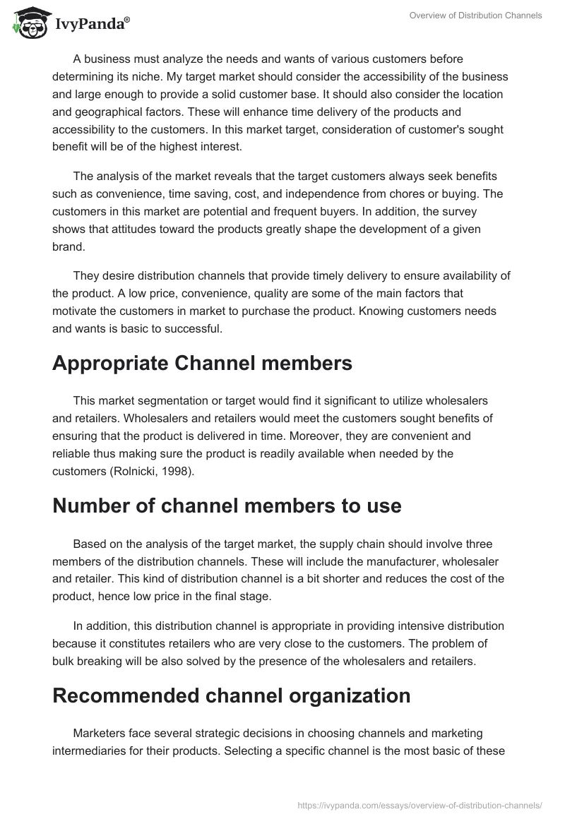 Overview of Distribution Channels. Page 4