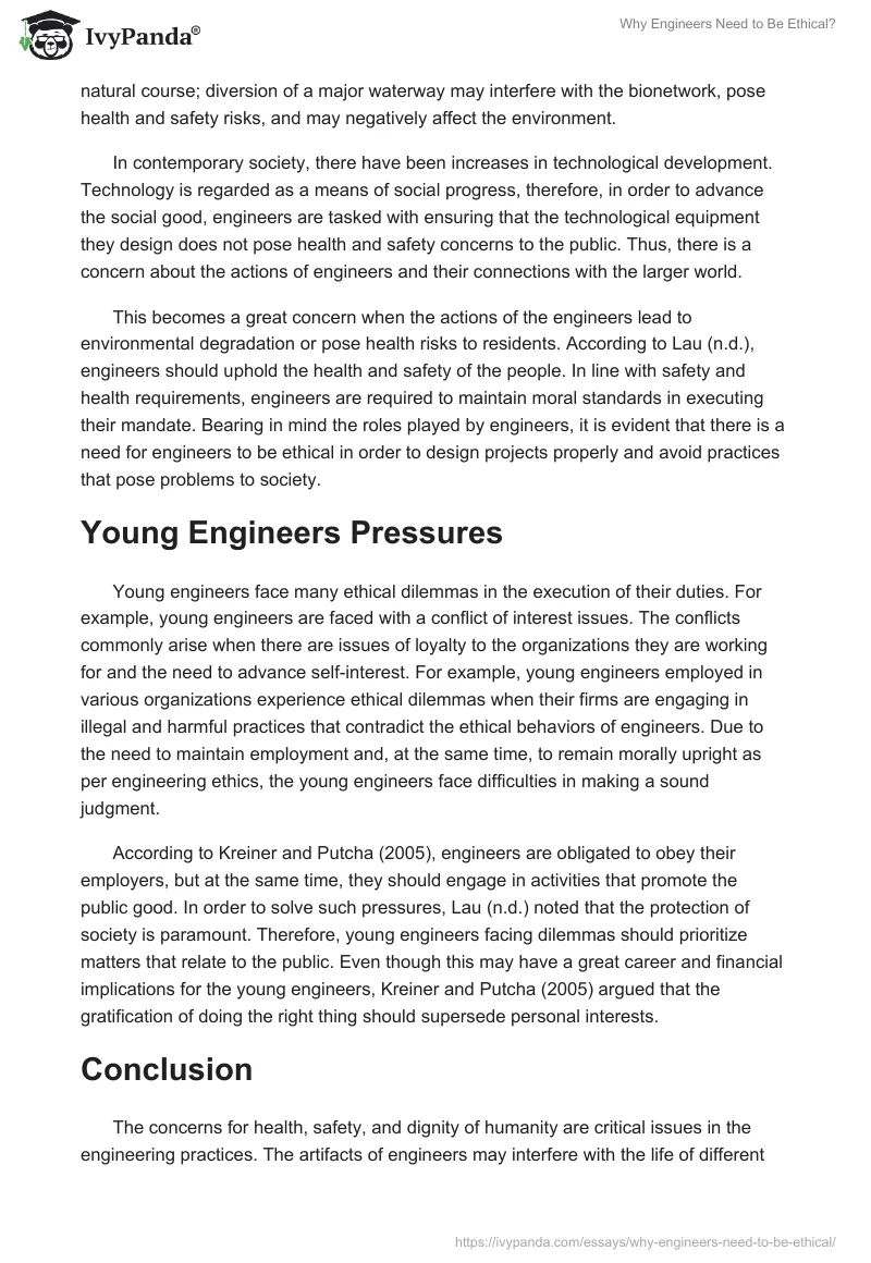 Why Engineers Need to Be Ethical?. Page 2