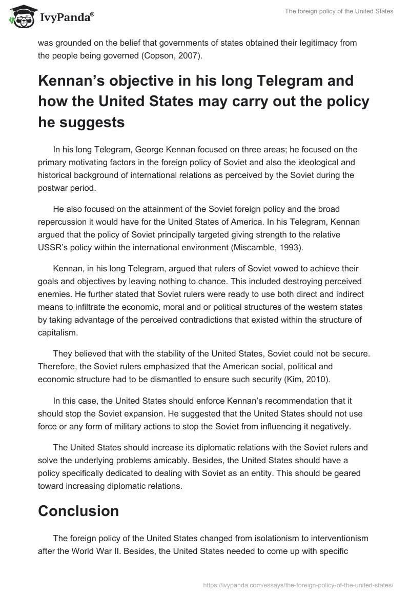 The foreign policy of the United States. Page 3