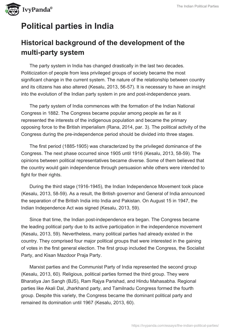 The Indian Political Parties. Page 3