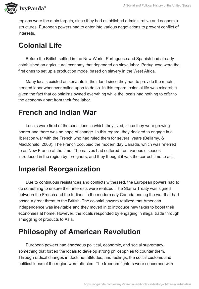 A Social and Political History of the United States. Page 2