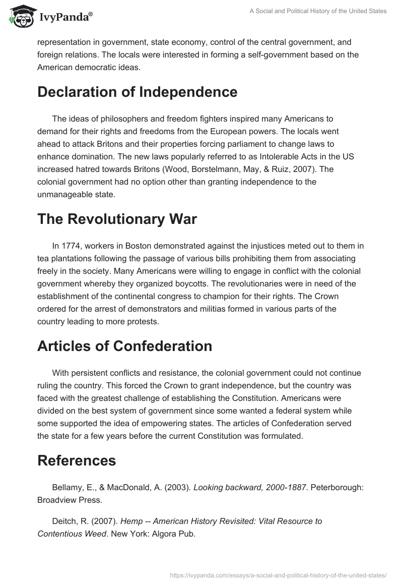 A Social and Political History of the United States. Page 3