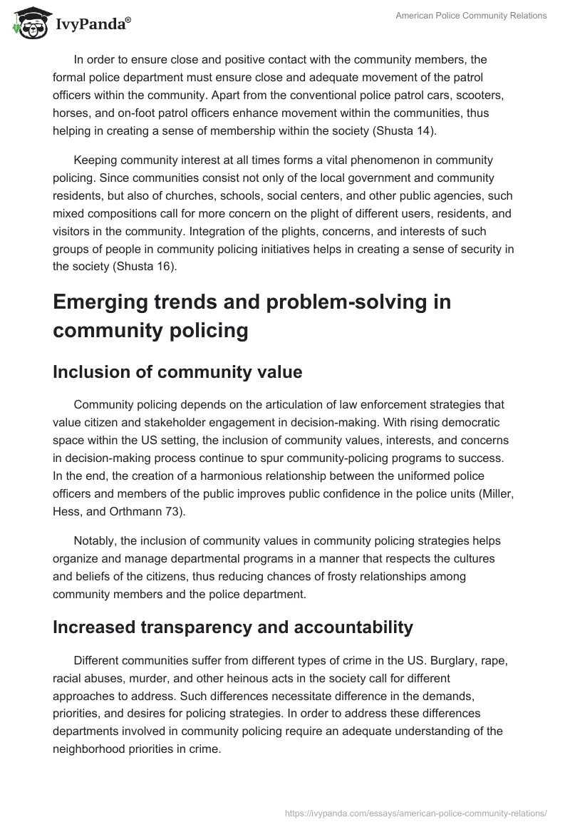 American Police Community Relations. Page 3