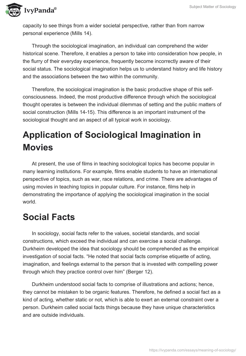 Subject Matter of Sociology. Page 4