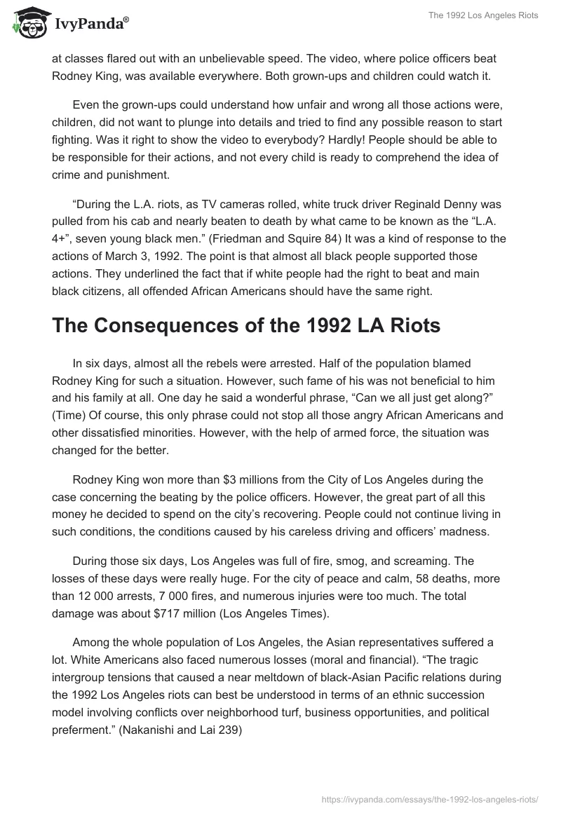 The 1992 Los Angeles Riots. Page 3