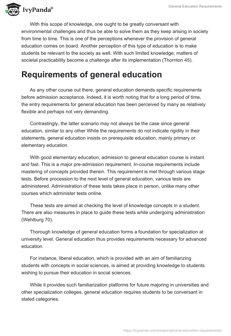 General Education Requirements. Page 3