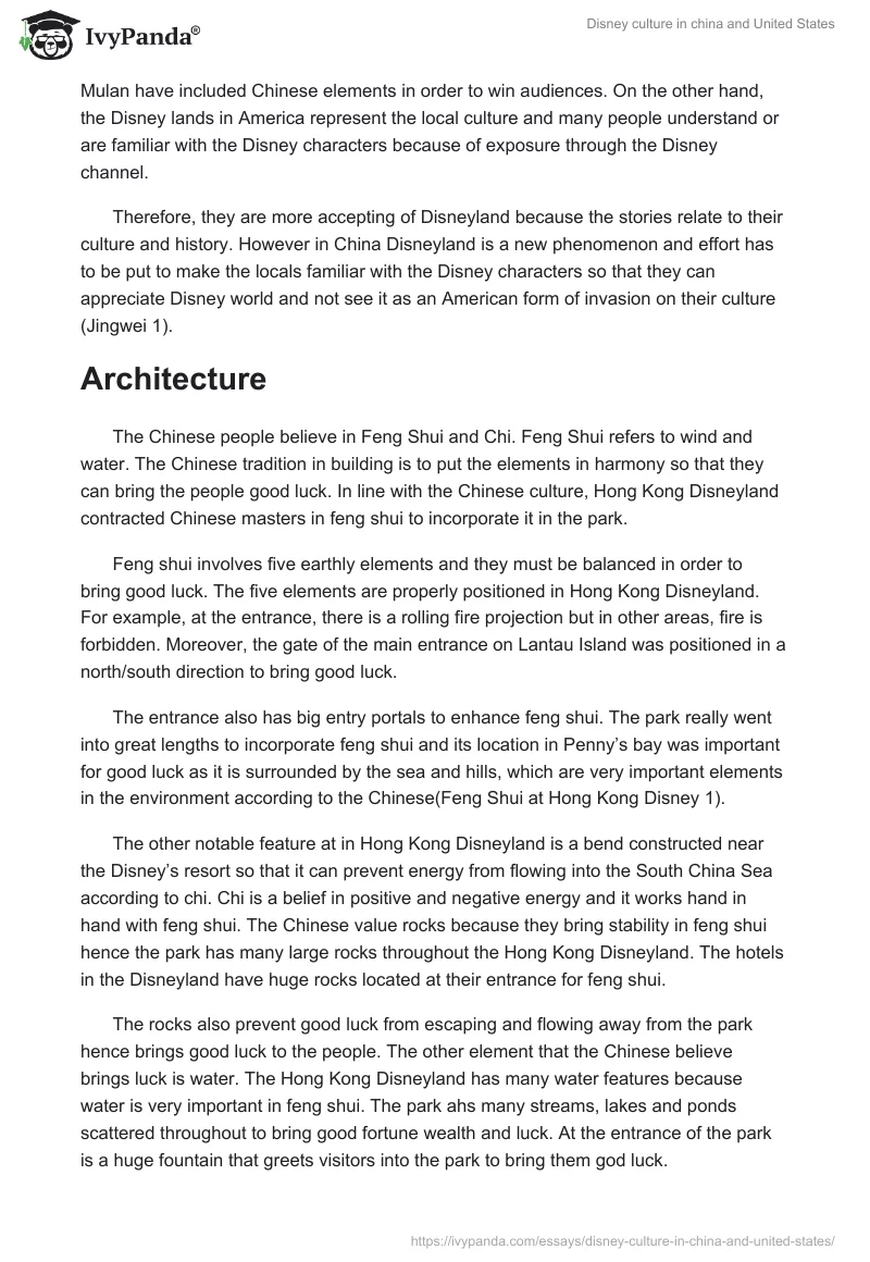 Disney Culture in China and United States. Page 3