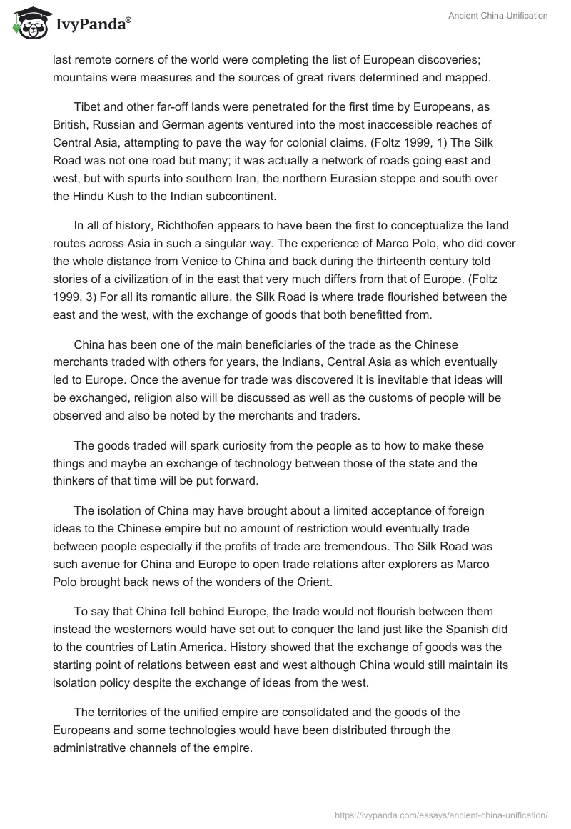 Ancient China Unification. Page 5