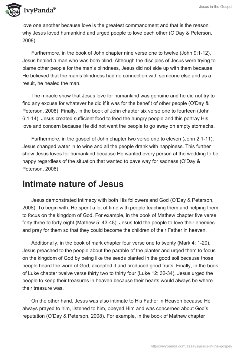 Jesus in the Gospel. Page 4