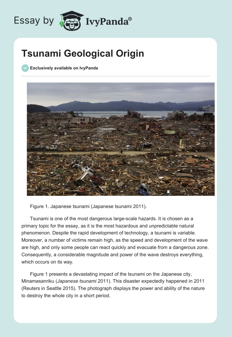 Tsunami Geological Origin. Page 1