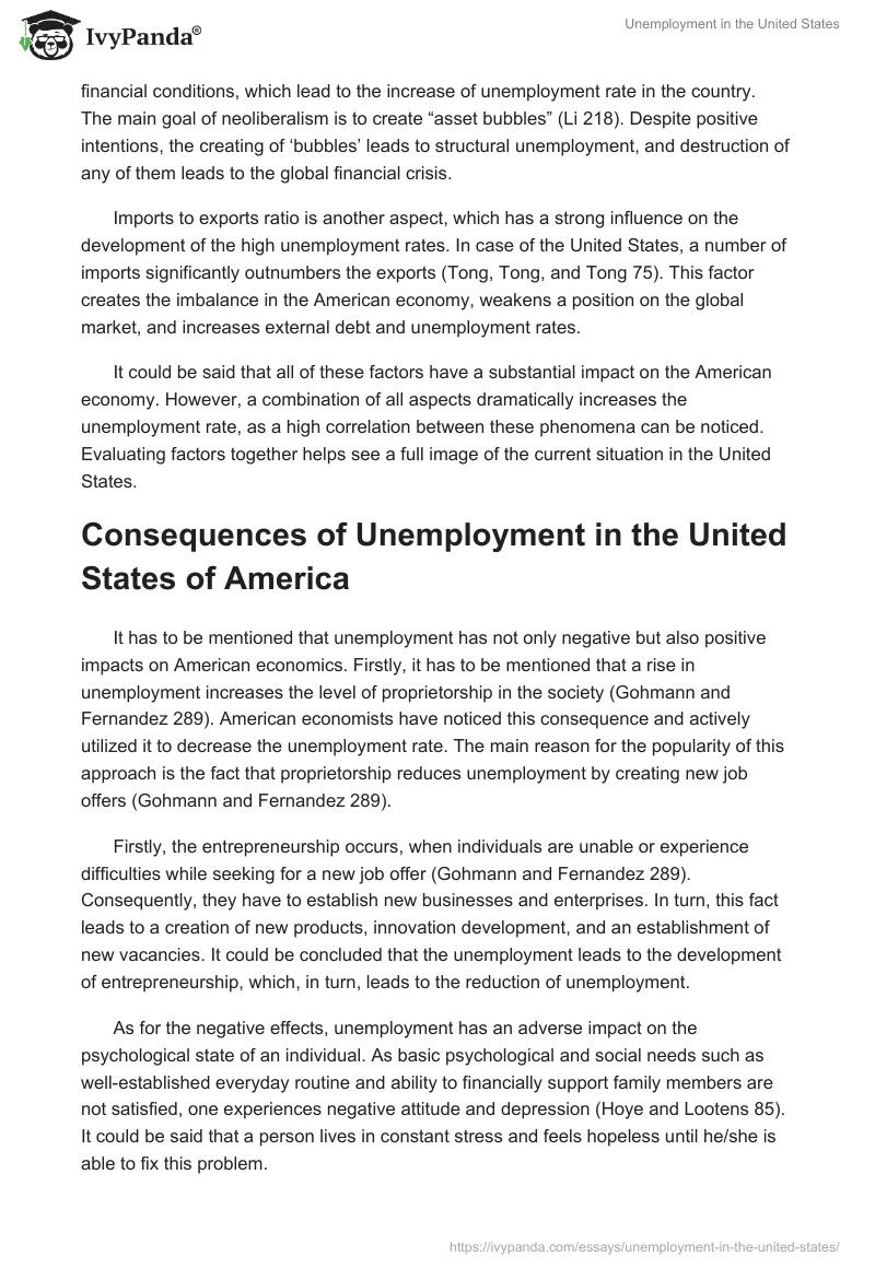 Unemployment in the United States. Page 3