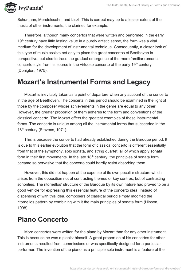 The Instrumental Music of Baroque: Forms and Evolution. Page 3