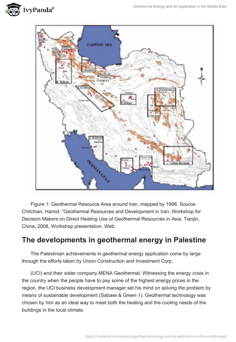 Geothermal Energy and Its Application in the Middle East. Page 4