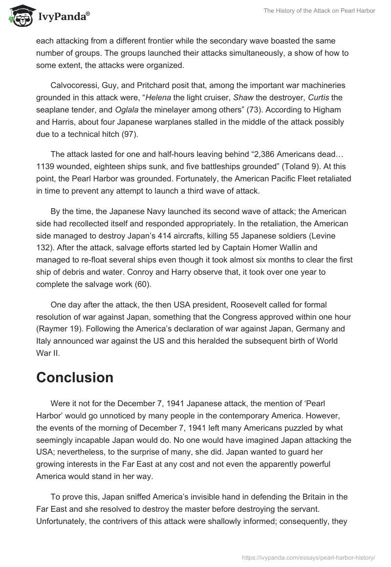 The History of the Attack on Pearl Harbor. Page 3