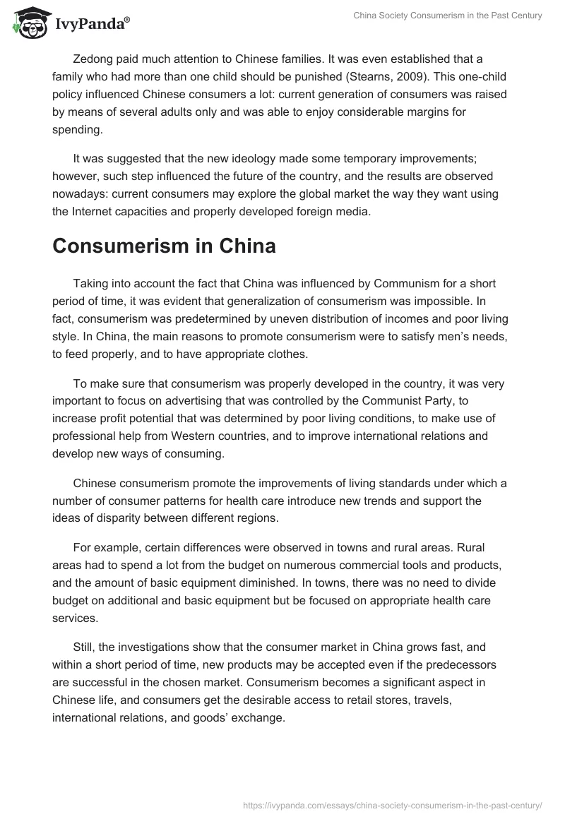 China Society Consumerism in the Past Century. Page 3