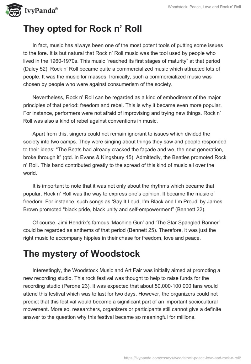 Woodstock: Peace, Love and Rock n’ Roll. Page 3