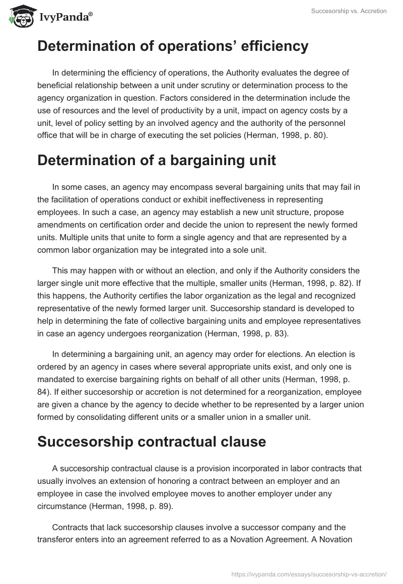 Succesorship vs. Accretion. Page 4