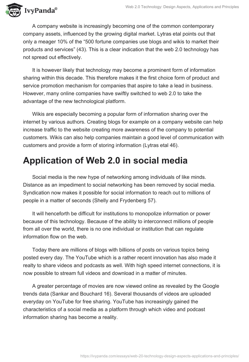 Web 2.0 Technology: Design Aspects, Applications and Principles. Page 3