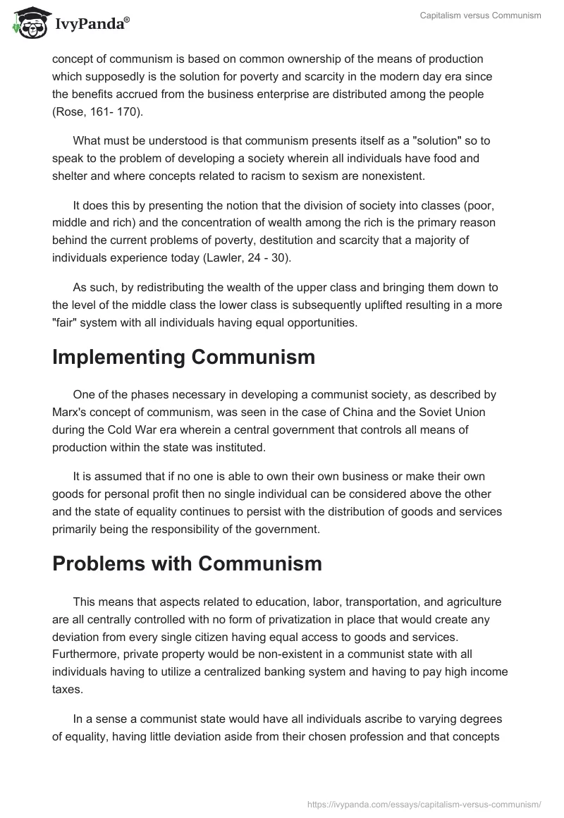 Capitalism Versus Communism. Page 2