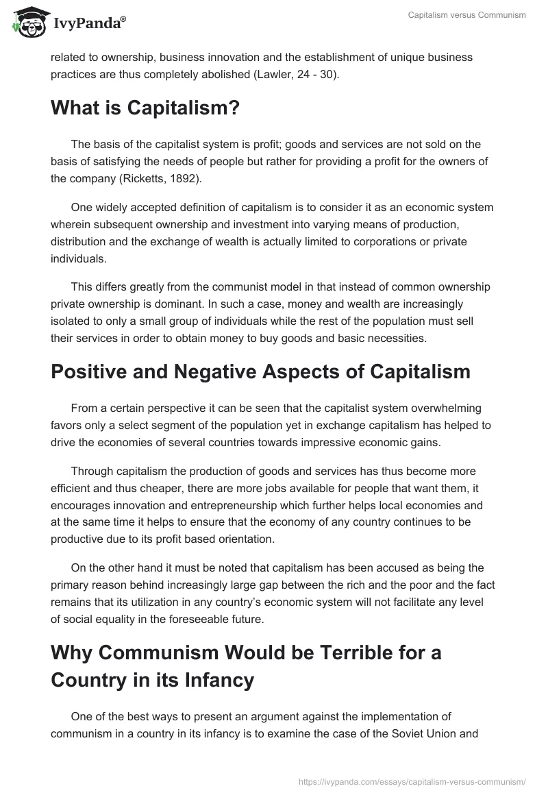 Capitalism Versus Communism. Page 3
