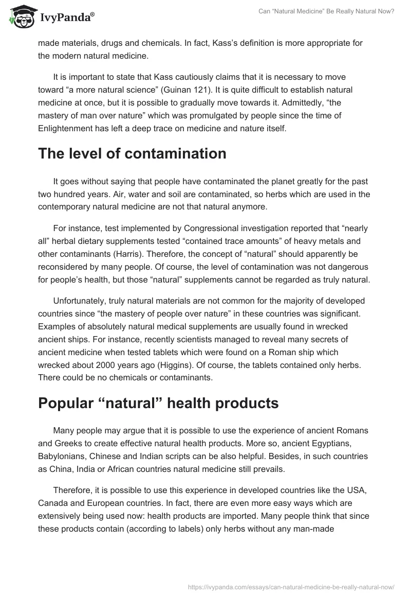 Can “Natural Medicine” Be Really Natural Now?. Page 2